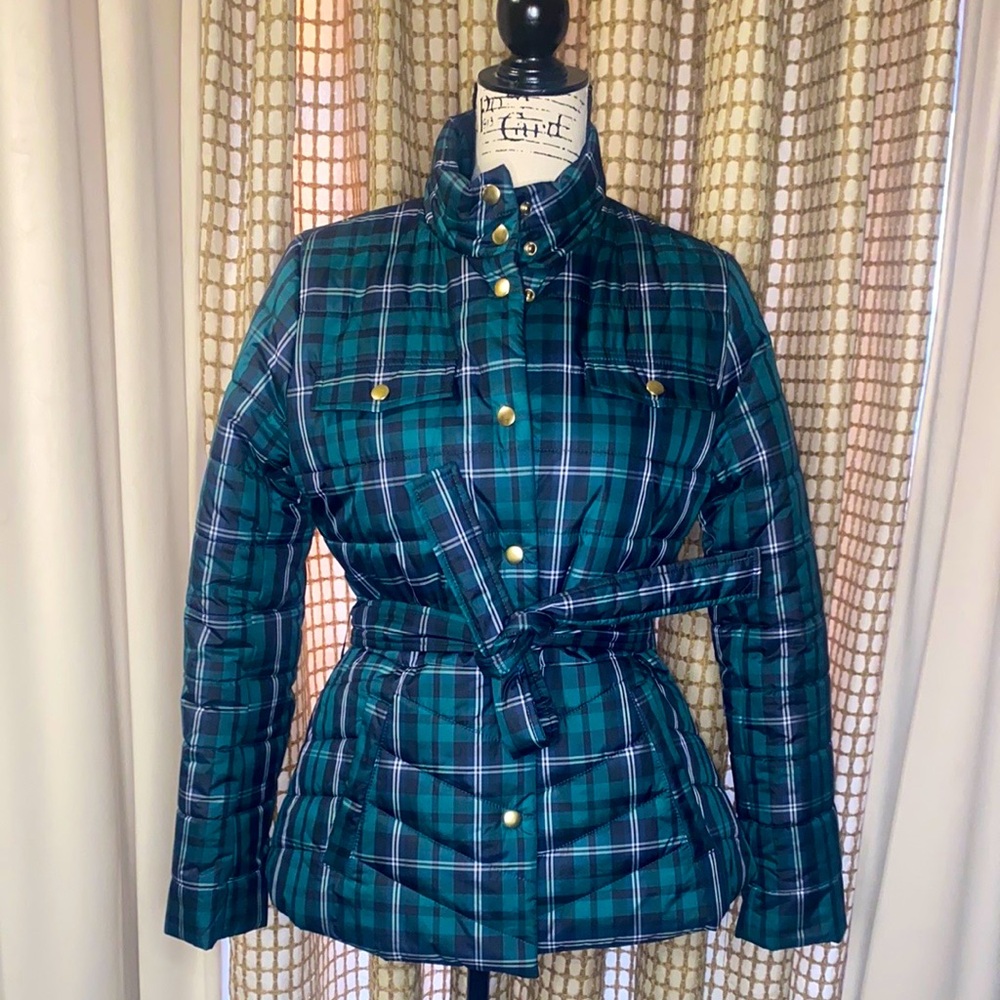 Plaid Belted Women's Jacket